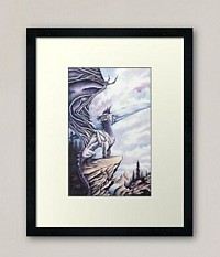 Framed Prints.    "Dragon Island" by Michael Apelt